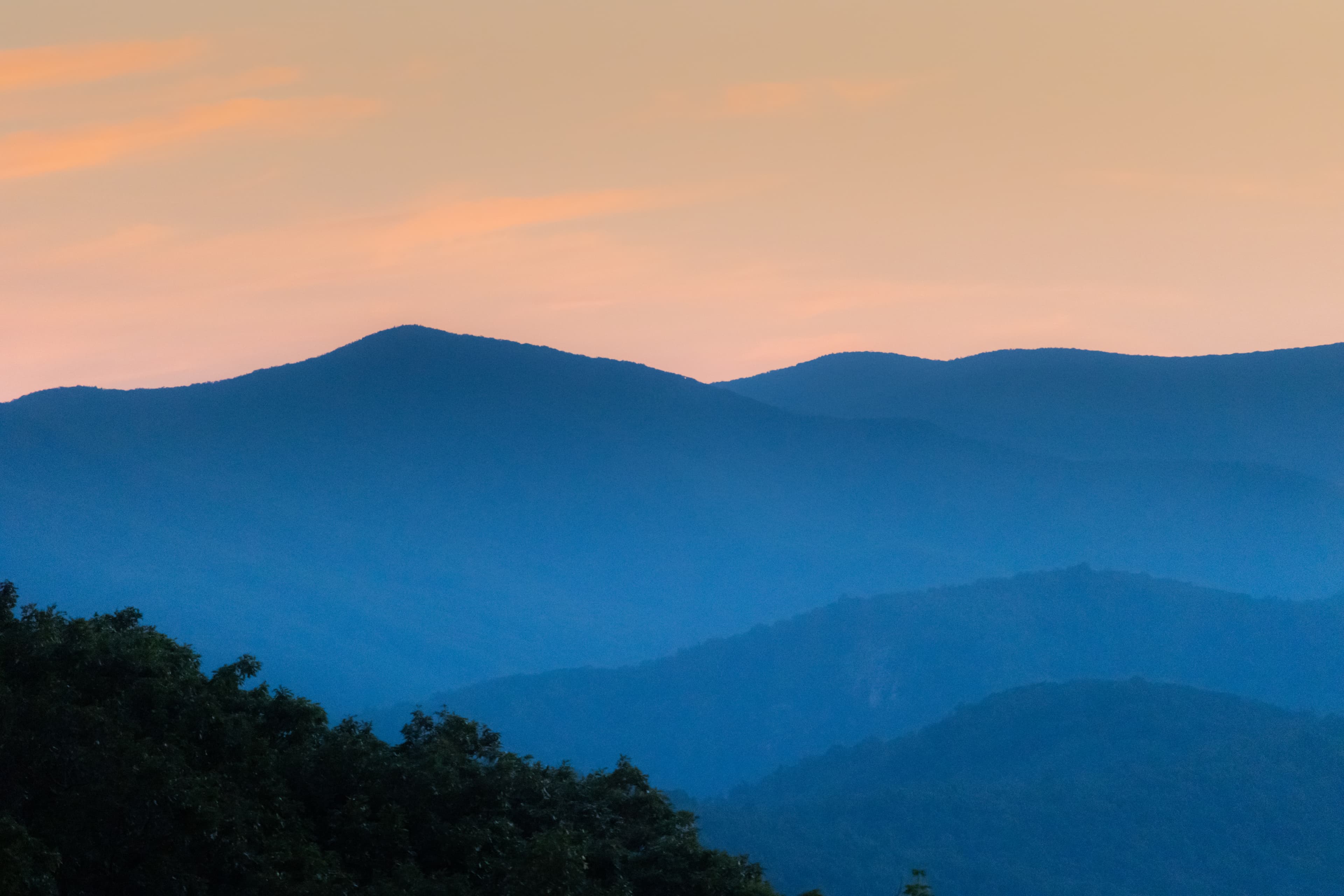 Mountain sunset